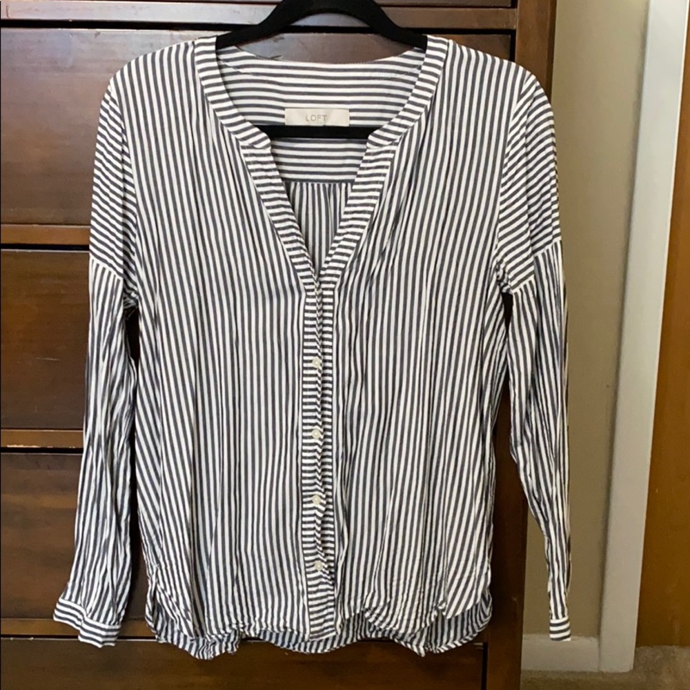 Striped Loft Button Up